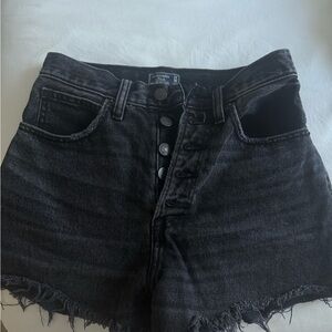 Abercrombie & Fitch Dark Denim Jean Shorts
